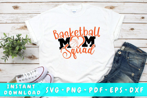 Basketball Mom Squad Svg for Crafts and Graphics
