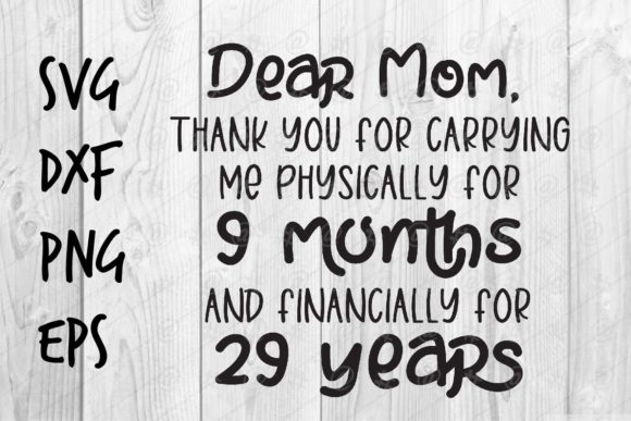 Dear Mom 02 SVG: A Versatile Graphic Design Asset for Crafts and Marketing