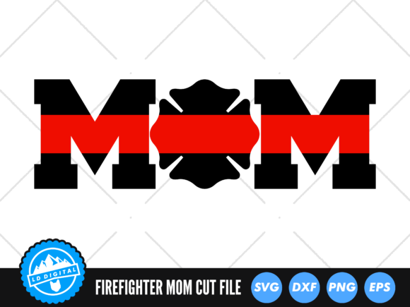 Firefighter Mom Badge SVG Design Review