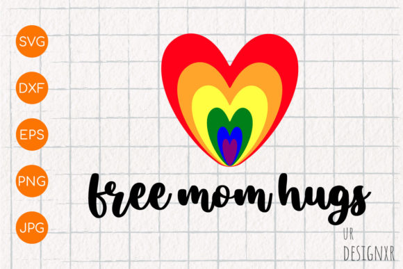 Free Mom Hugs SVG Design for Crafts and Graphics