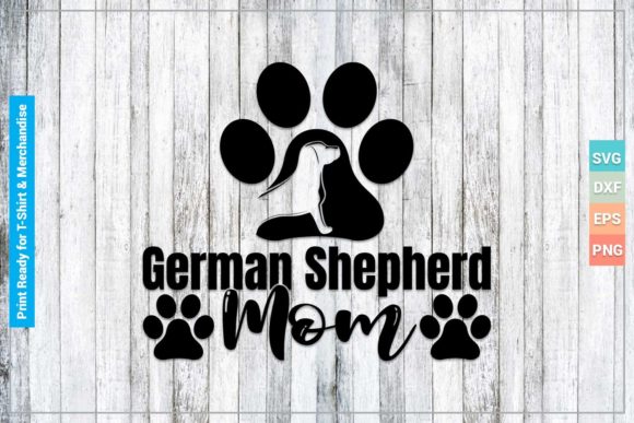 German Shepherd Mom Graphics for Crafts