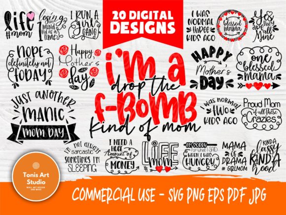 Mom Quotes SVG for Crafts and Graphics