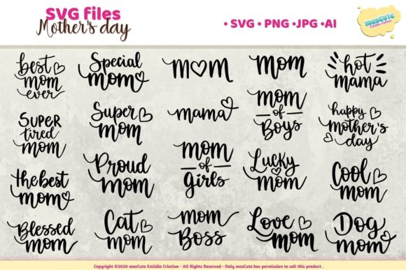Mothers Day SVG for Crafts and Graphics